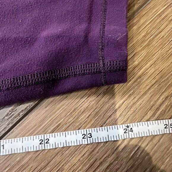 Lululemon Pure Practice Leggings Deep Zinfandel, Size 8, High Waist, Stretch - Picture 12 of 14